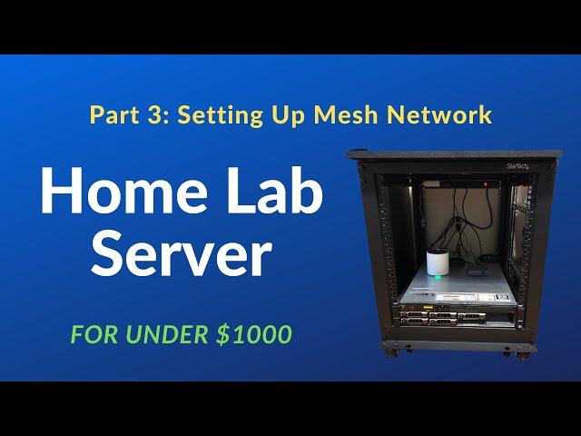Home Lab Setup Less Than $1000: Part 3 - Setting Up Network