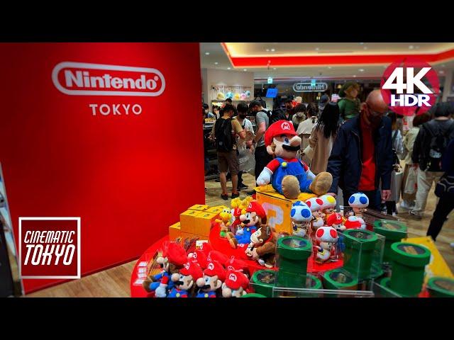 Nintendo TOKYO walking tour, Shibuya, 4K HDR Japan