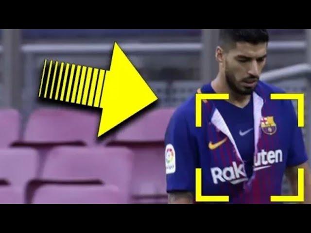 Luis Suarez rips off his jersey ▶ FC BARCELONA VS LAS PALMAS 3-0