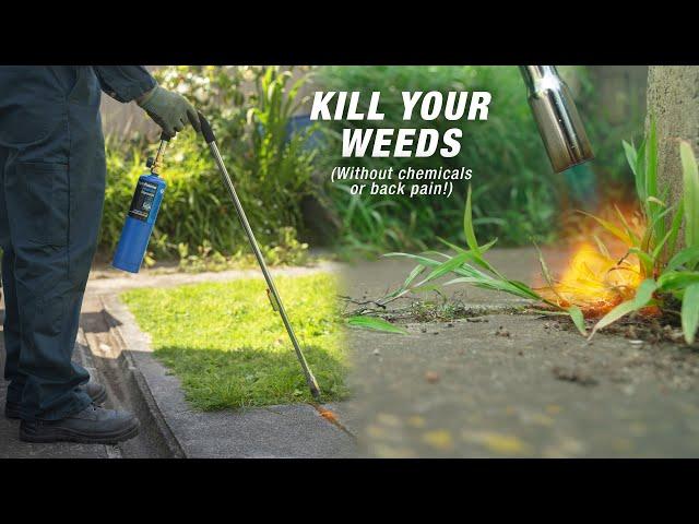 Get Rid Of Weeds Without Chemicals! | The Tradeflame Weed Burner