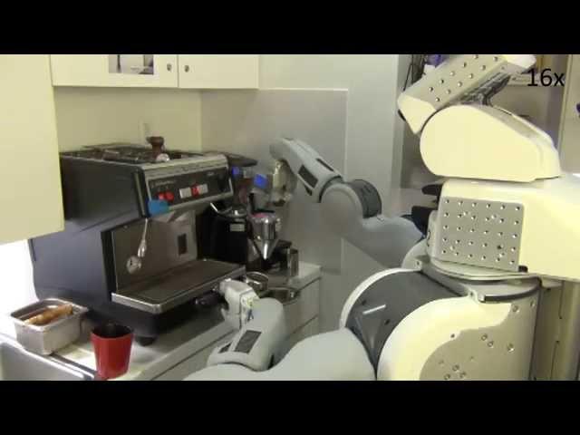 Robobarista: PR2 robot making latte