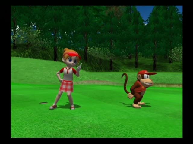 Mario Golf: Toadstool Tour 100% Walkthrough Part 20: Character Match Vs. Diddy Kong