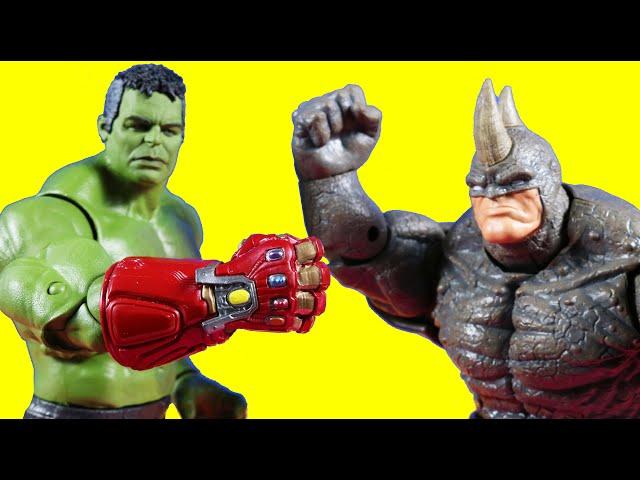 Building Superhero Figure Hulk And Rhino