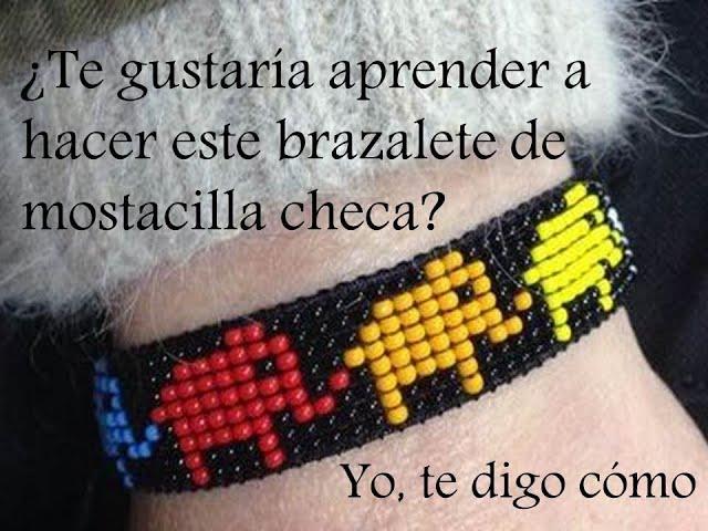 Cómo hacer un brazalete de mostacilla checa