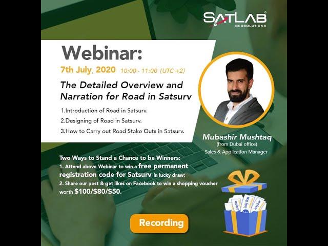 [SatLab Webinar Recording] The Detailed Overview and Narration for Road in Satsurv