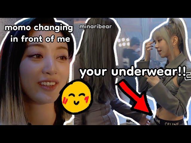 jihyo teases a *scandalous* momo (ft. dahyun disapproving chaeyoung’s fashion)