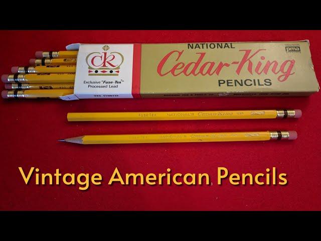 National's Cedar King Pencils: a vintage pencil review