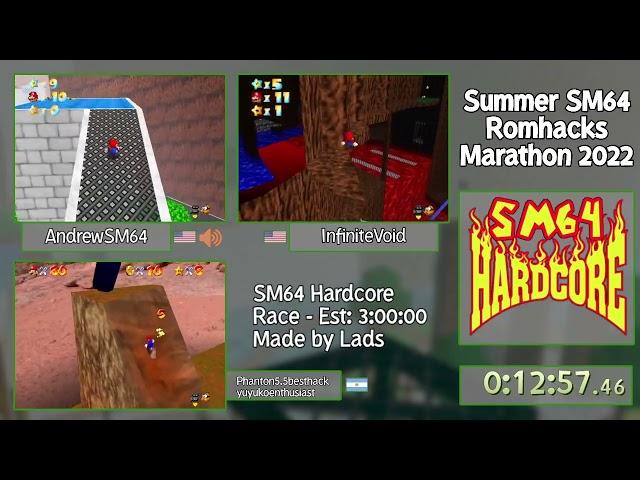 SSRM2022 - Hardcore Race with AndrewSM64, InfiniteVoid, and Phanton5.5besthackyuyukoenthusiast