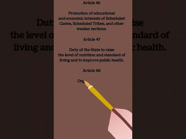 The Directive Principles of State Policy (DPSP). #education #constitutionofindia #india