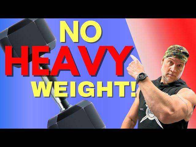 How I Get My 53 Year Old Muscles Back To Growing Using Lighter Weights