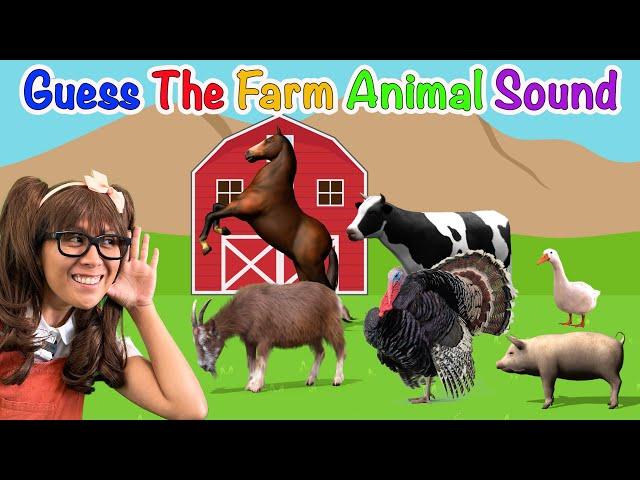 Guess The Farm Animal Sound with Soso | Educational Videos for Kids