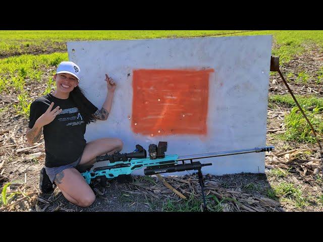 The First Female to hit 3 miles! Extreme long range shooting!