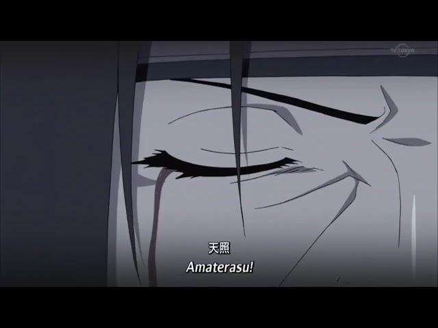 Itachi Uses Amaterasu against Sasuke 720p HD