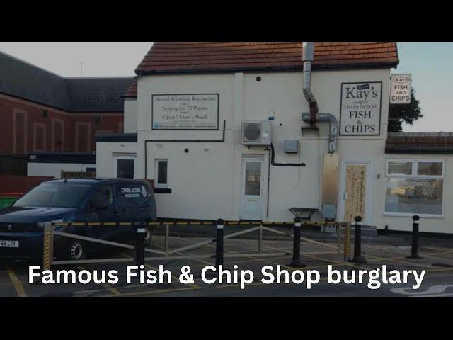 Famous Fish & Chip Shop Burgled!!  as Blackpool Deals with the Huge Sand Piles