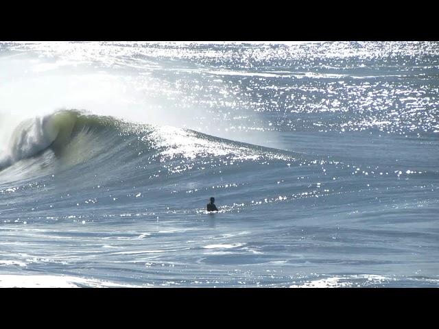 Big waves vs surfers  in Pacifica