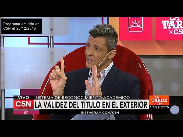 El Rector de la UNDAV fue entrevistado en C5N