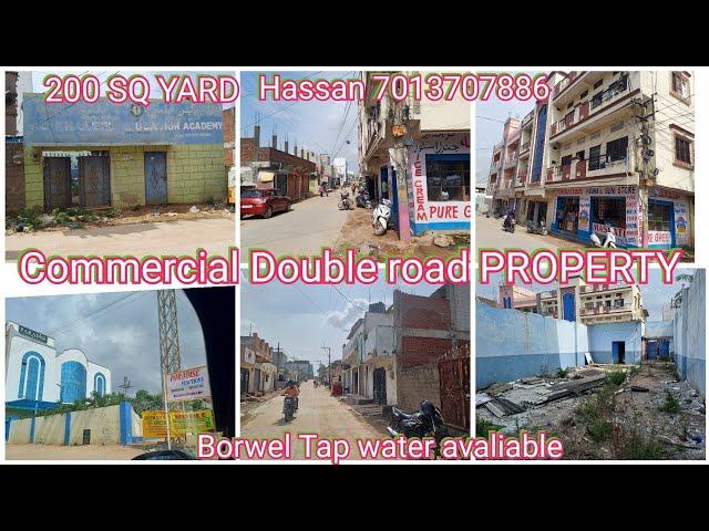 Registed 200sq Commercial property on road at near paradise function hall with borwel Tap water