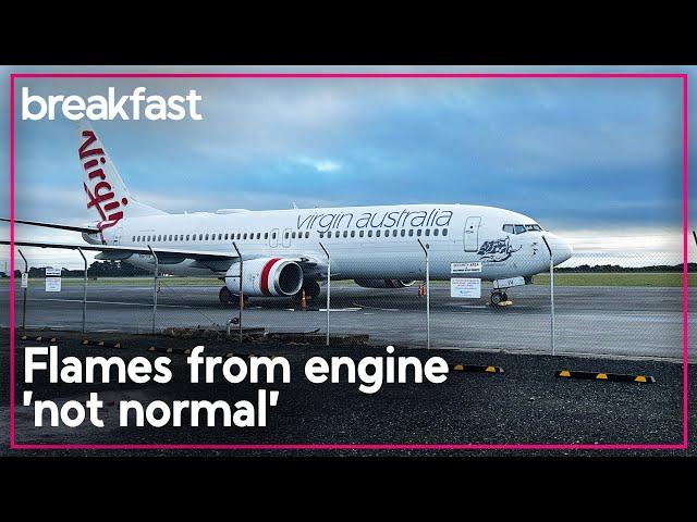 Flames from engine cause 'a lot of panic' on Virgin Australia flight | TVNZ Breakfast
