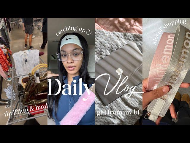 DAILY VLOG: solo date day, the best surprise gift ever, thrifting, a-lot of shopping & a HUGE haul!