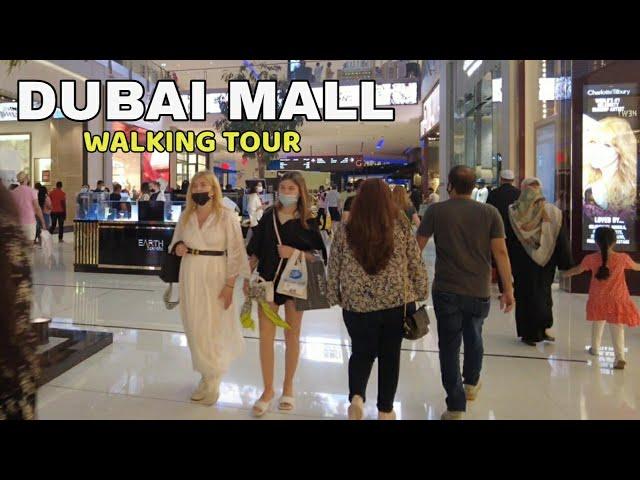 [4K] DUBAI MALL YEAR 2021 the largest mall in UAE دبي مول complete walking tour