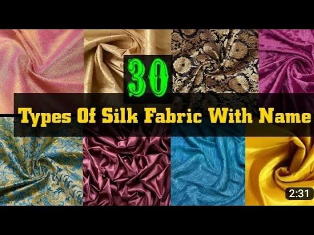 Types of Silk Fabric With Names//Silk Fabric Names.....#dressmaterials