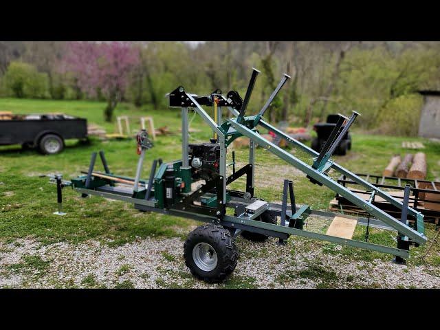 Woodland Mills HM122 BushlanderXL saw trailer build and first cut