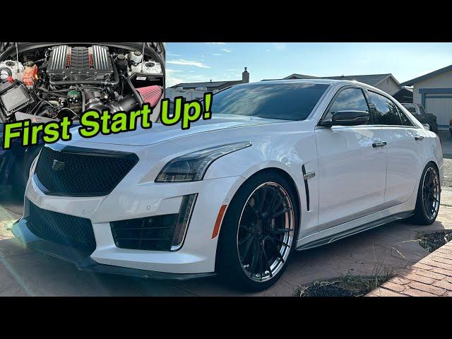 The CTS-V Sounds Insane Now | First Start Up With The New Set Up “LT4 Magnuson 2650”