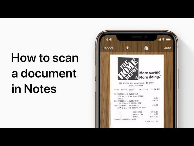 How to scan documents on your iPhone with the Notes app — Apple Support