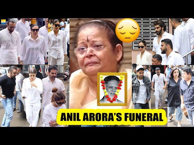 Malaika Arora Father's FUNERAL: Kareena-Saif, Arjun-Arhaan, Arbaaz-Sshura, Orry, Sohail, Karisma