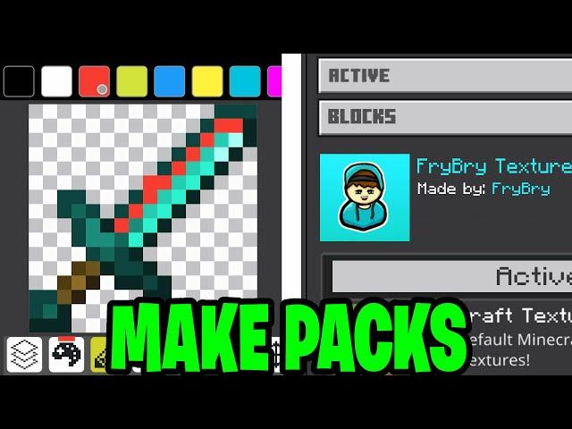 How To Make Texture Packs For Minecraft Bedrock! - Android & IOS