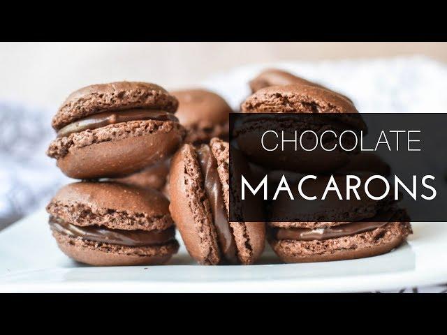 MACARONS CU CIOCOLATĂ || DULCINELE 