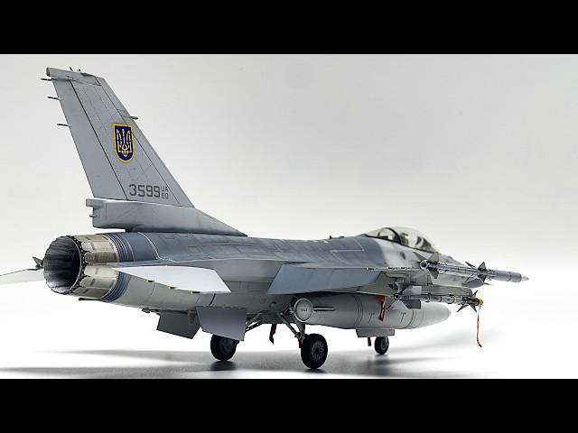 F-16AM MLU in Ukrainian AF 1/48 Kinetic [full video build]