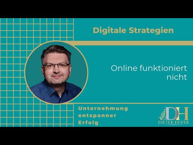 Online funktioniert nicht dieter hofer