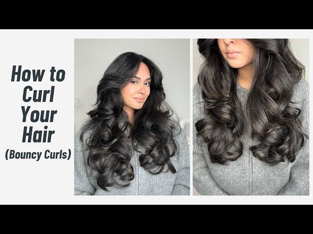 HOW TO CURL YOUR HAIR (Bouncy Curls) | Curls w/ya Gurl Series