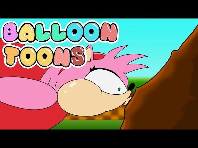 Amy & Knuckles try to reach a GOAL RING *EPIC FAIL*  - Sonic Boom Parody Animation | Balloon Toons