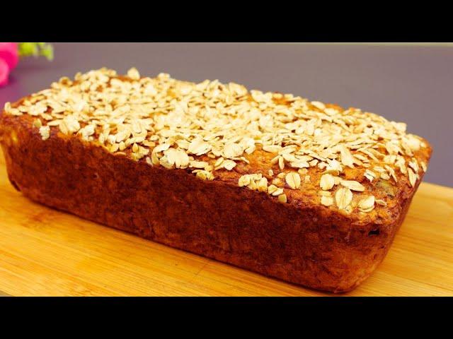 Take oatmeal and 1 zucchini. A simple zucchini bread recipe. No flour!