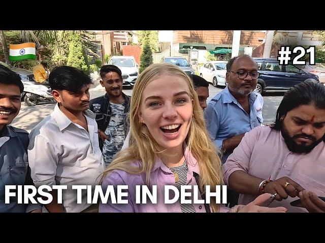 First Impressions of DELHI, $2 Henna Tattoo & Chai Tea, Indian Rice - INDIA  - Vlog #21