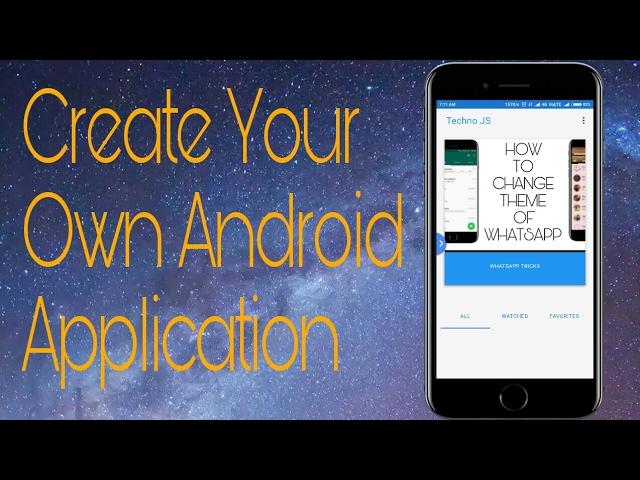 How to create your own android app in 5  minutes for free without coding Techno JS