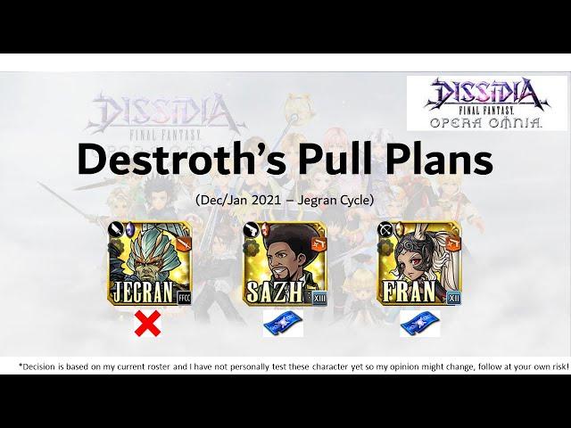 Destroth's Pull Plan Jegran Cycle