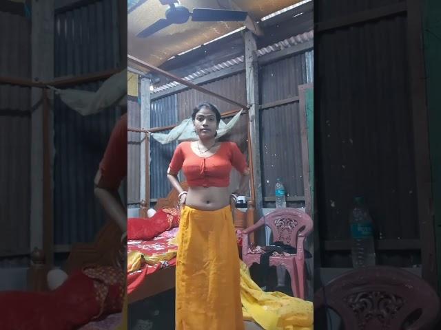 saree wearing in village room#video #viralvideo #viral #vlog #vlogs #vlogging