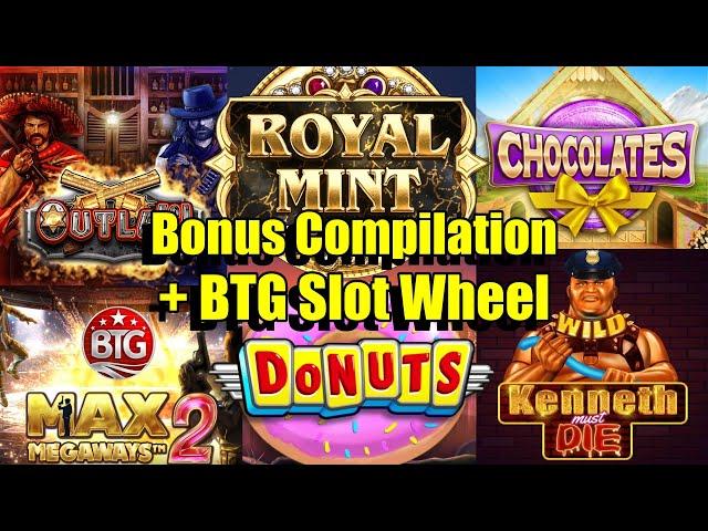 Big Time Gaming Slot Wheel Part2 + UK Slots Bonus Compilation