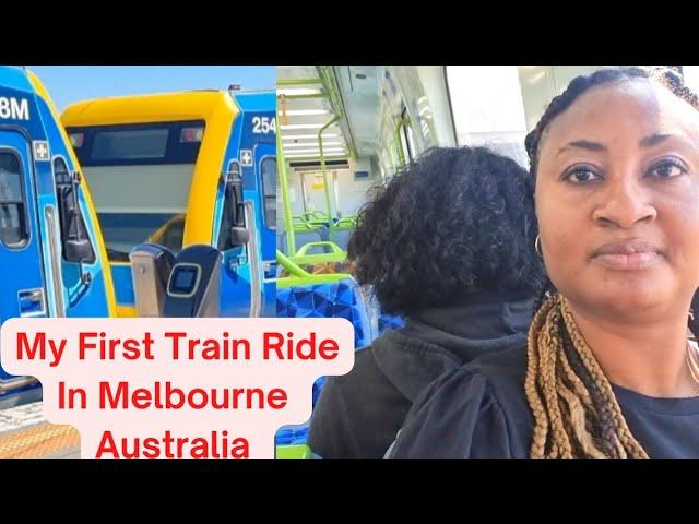 My first train ride in Melbourne Australia& this happened! +trip to Melbourne CBD#lifeinaustralia