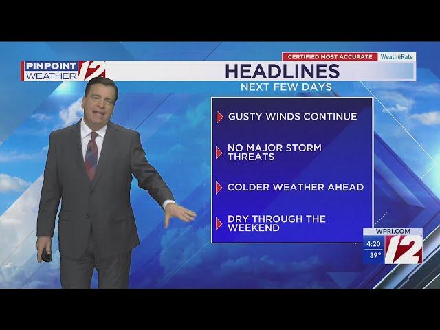 WPRI 12 Weather Now 01/02/25  Gusty Winds Continue