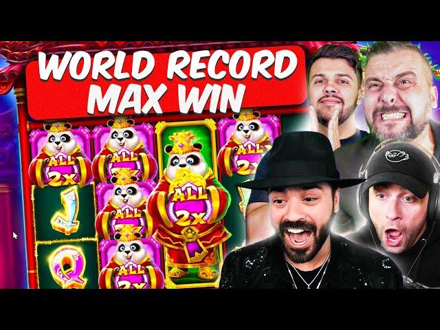 FAT PANDA MAX WIN: TOP 5 WORLD RECORD BIG CASINO WIN (Roshtein, Watchgamestv, ClassyBeef)