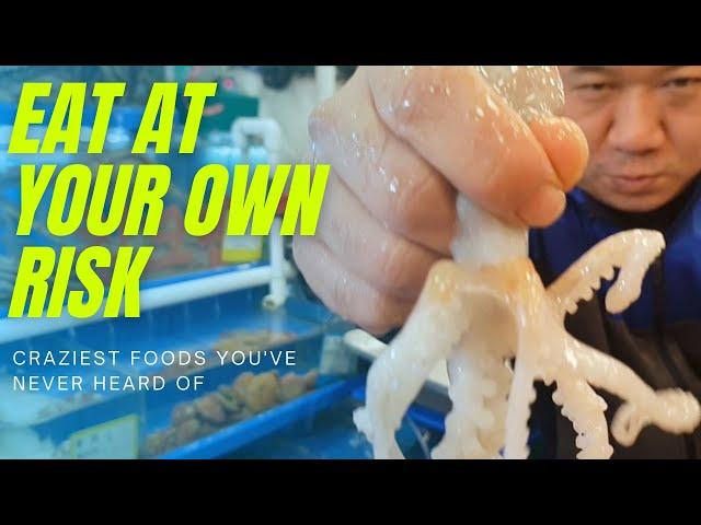 CRAZY and DANGEROUS Foods in South Korea! #shorts