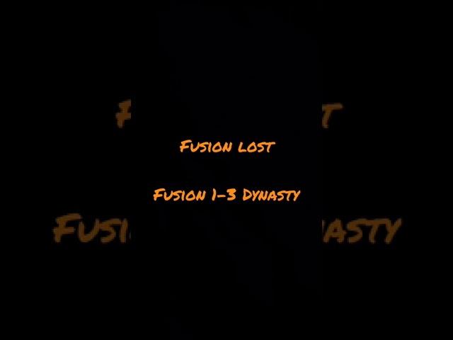 Fusion lost