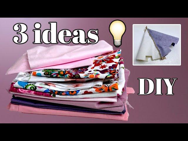 3 products FROM REMAINS and SCRAPS of fabric - Amazing patchwork - DIY