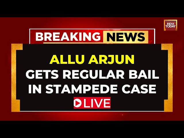 South Superstar Allu Arjun Gets Regular Bail In Sandhya Theatre Stampede Case | India Today