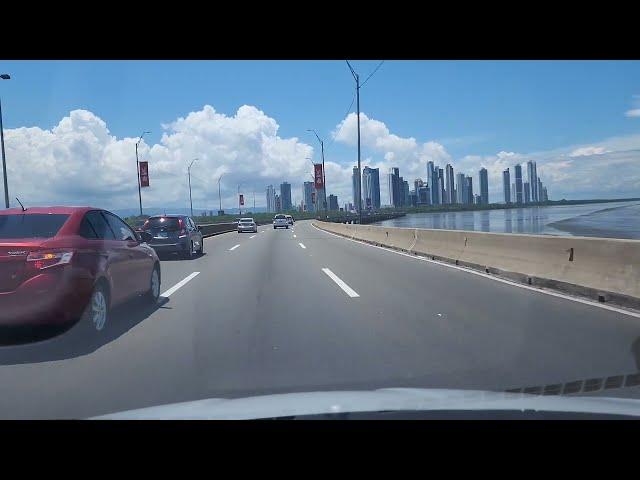 Trayecto desde Vía España hasta Costa del Este (Panamá) (Video 4K)