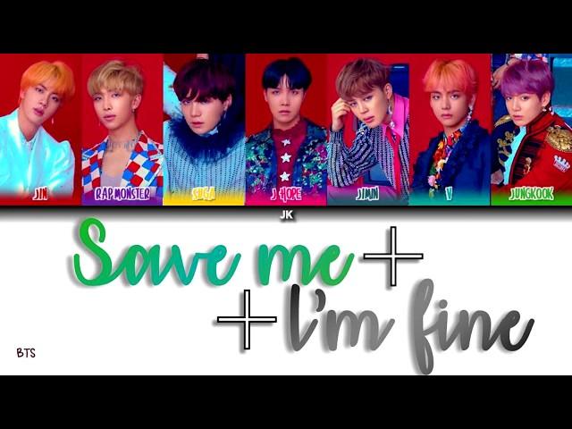 BTS (방탄소년단) 'Save Me+I'm Fine' (Color Coded Lyrics) [HAN_ROM_ENG]